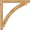 Ekena Millwork Thorton Block Rough Sawn Bracket, Western Red Cedar, 4"W x 46"D x 46"H BKT04X46X46THR05RWR - alternate 2